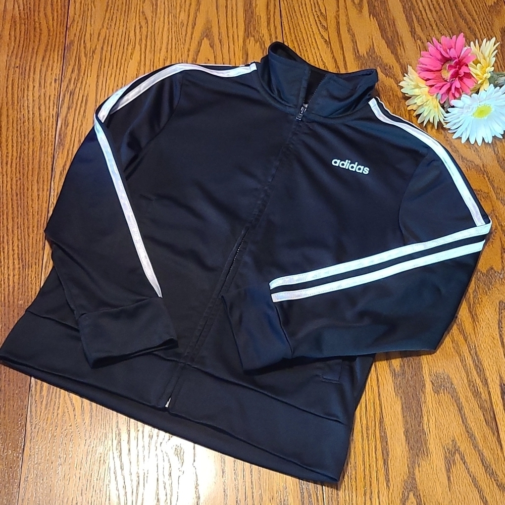 Adidas Athletic Black Jacket - Size 8